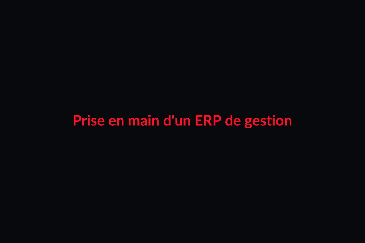 Prise en main d'un ERP de gestion